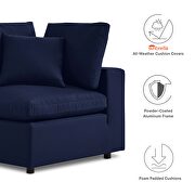 Navy finish sunbrella® outdoor patio sofa by Modway additional picture 11