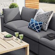 Gray finish sunbrellaÂ® outdoor patio sofa by Modway additional picture 12