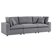 Gray finish sunbrella® outdoor patio sofa by Modway additional picture 3