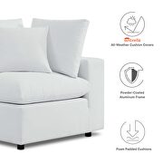 White finish sunbrellaÂ® outdoor patio sofa by Modway additional picture 11