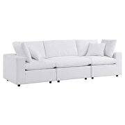 White finish sunbrellaÂ® outdoor patio sofa additional photo 3 of 11