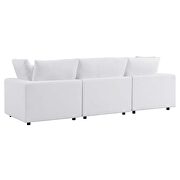 White finish sunbrellaÂ® outdoor patio sofa additional photo 4 of 11