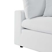 White finish sunbrellaÂ® outdoor patio sofa by Modway additional picture 6