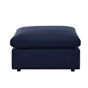 Navy finish 4-piece outdoor patio sectional sofa by Modway additional picture 11