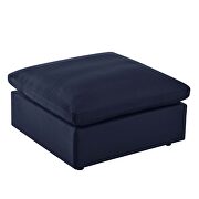 Navy finish 4-piece outdoor patio sectional sofa by Modway additional picture 10
