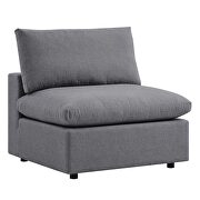 Gray finish 4-piece sunbrella outdoor patio sectional sofa additional photo 5 of 13