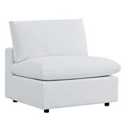 White finish 4-piece sunbrella® outdoor patio sectional sofa by Modway additional picture 5
