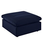 Navy finish 4-piece sunbrella® outdoor patio sectional modular sofa by Modway additional picture 12