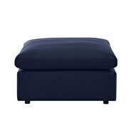 Navy finish 5-piece outdoor patio sectional modular sofa by Modway additional picture 10