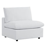 White finish 5-piece sunbrella® outdoor patio sectional modular sofa by Modway additional picture 4