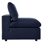Navy finish 6-piece outdoor patio sectional modular sofa by Modway additional picture 6
