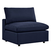 5-piece outdoor patio sectional modular sofa in navy by Modway additional picture 4