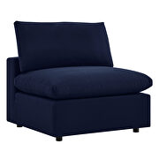 5-piece sunbrella® outdoor patio sectional modular sofa in navy by Modway additional picture 4