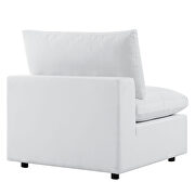 5-piece sunbrella® outdoor patio sectional modular sofa in white by Modway additional picture 7