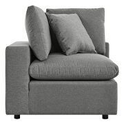 5-piece outdoor patio modular sectional sofa in charcoal by Modway additional picture 9