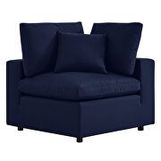 5-piece sunbrella® outdoor patio modular sectional sofa in navy by Modway additional picture 8