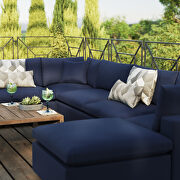 7-piece outdoor patio modular sectional sofa in navy by Modway additional picture 13