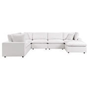 7-piece outdoor patio modular sectional sofa in white by Modway additional picture 2
