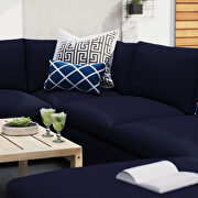 7-piece sunbrella® outdoor patio modular sectional sofa in navy by Modway additional picture 13