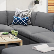 7-piece sunbrella® outdoor patio modular sectional sofa in gray by Modway additional picture 13