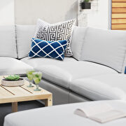 7-piece sunbrella® outdoor patio modular sectional sofa in white by Modway additional picture 13