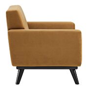 Performance velvet  upholstery chair in cognac by Modway additional picture 3