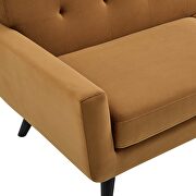 Performance velvet  upholstery chair in cognac by Modway additional picture 5
