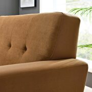 Performance velvet  upholstery chair in cognac by Modway additional picture 6