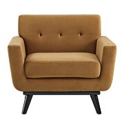 Performance velvet  upholstery chair in cognac by Modway additional picture 7