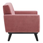 Performance velvet  upholstery chair in dusty rose by Modway additional picture 3