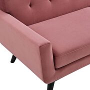 Performance velvet  upholstery chair in dusty rose by Modway additional picture 5