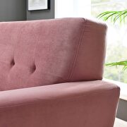Performance velvet  upholstery chair in dusty rose by Modway additional picture 6