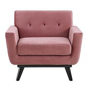 Performance velvet  upholstery chair in dusty rose by Modway additional picture 7
