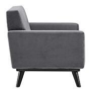 Performance velvet  upholstery chair in gray by Modway additional picture 3