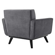 Performance velvet  upholstery chair in gray by Modway additional picture 4