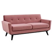 Performance velvet  upholstery loveseat in dusty rose by Modway additional picture 2
