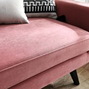 Performance velvet  upholstery loveseat in dusty rose by Modway additional picture 6