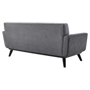 Performance velvet  upholstery loveseat in gray by Modway additional picture 4