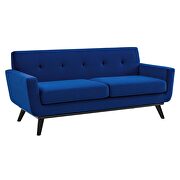 Performance velvet  upholstery loveseat in navy by Modway additional picture 2