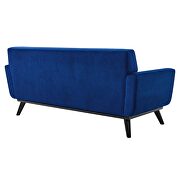 Performance velvet  upholstery loveseat in navy by Modway additional picture 4