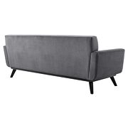 Performance velvet  upholstery sofa in gray by Modway additional picture 4