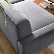 Performance velvet  upholstery sofa in gray by Modway additional picture 7