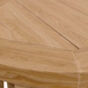 Natural finish teak wood outdoor patio side table by Modway additional picture 2