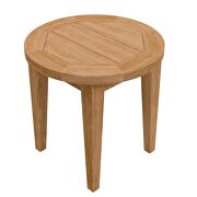 Natural finish teak wood outdoor patio side table by Modway additional picture 3