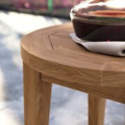 Natural finish teak wood outdoor patio side table by Modway additional picture 7