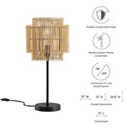 Bamboo table lamp by Modway additional picture 8