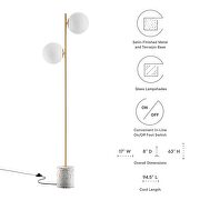 2-light terrazzo floor lamp by Modway additional picture 3