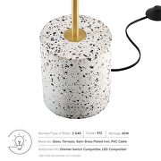 2-light terrazzo floor lamp by Modway additional picture 4