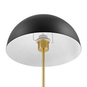 Black/ satin brass metal table lamp by Modway additional picture 6