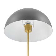 Gray/ satin brass metal table lamp by Modway additional picture 6